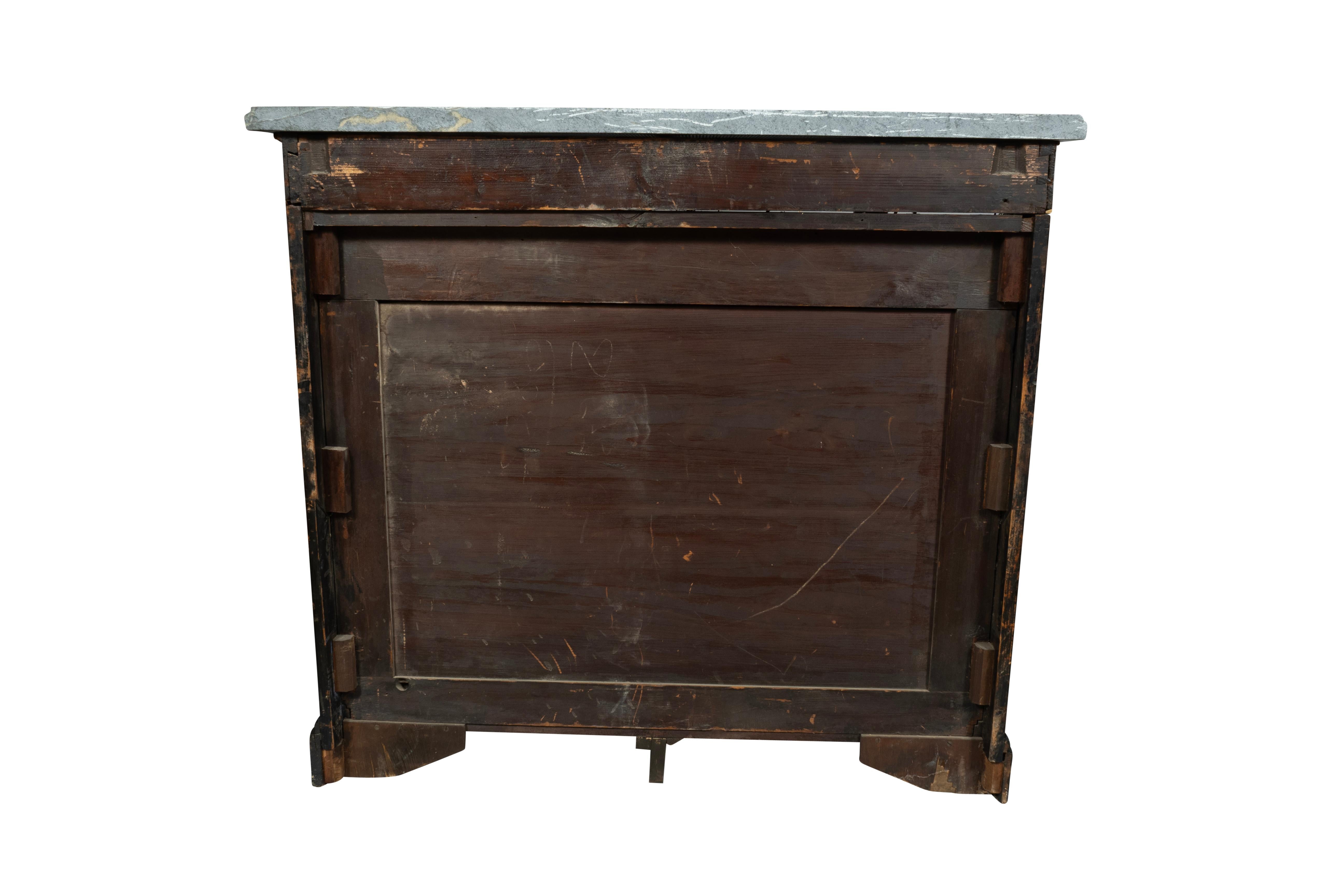 Regency Faux Rosewood Console Table In Good Condition For Sale In Essex, MA
