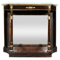 Regency Faux Rosewood Console Table