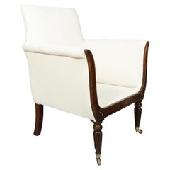 Fauteuil Regency en faux palissandre tapissé