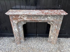 Regency fireplace in grey Ardennes marble, 18th century