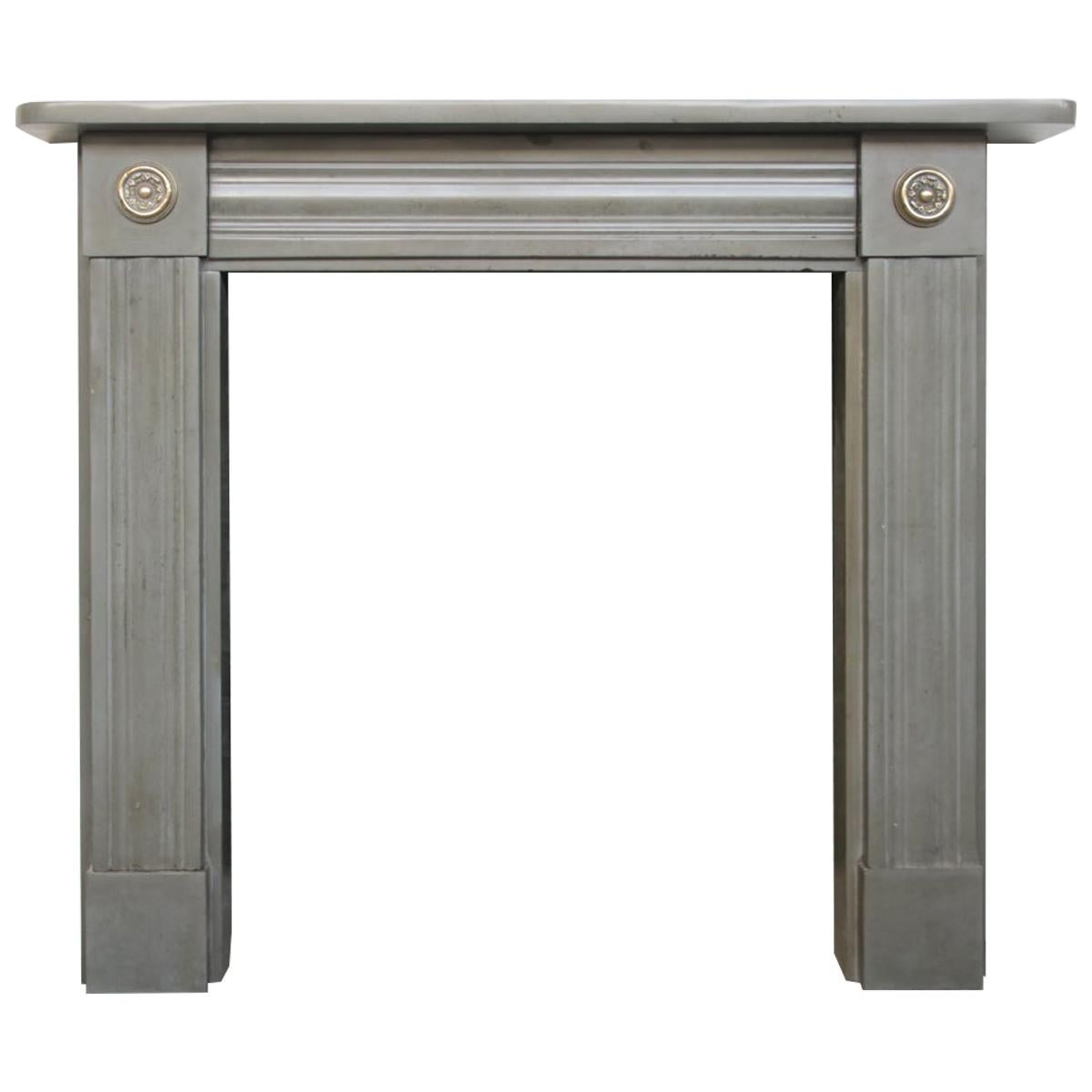 Regency Fireplace Surround in Polished Grey/Green Stone