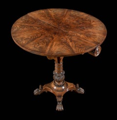Regency Flame Mahogany Drop-Leaf Occasional Table