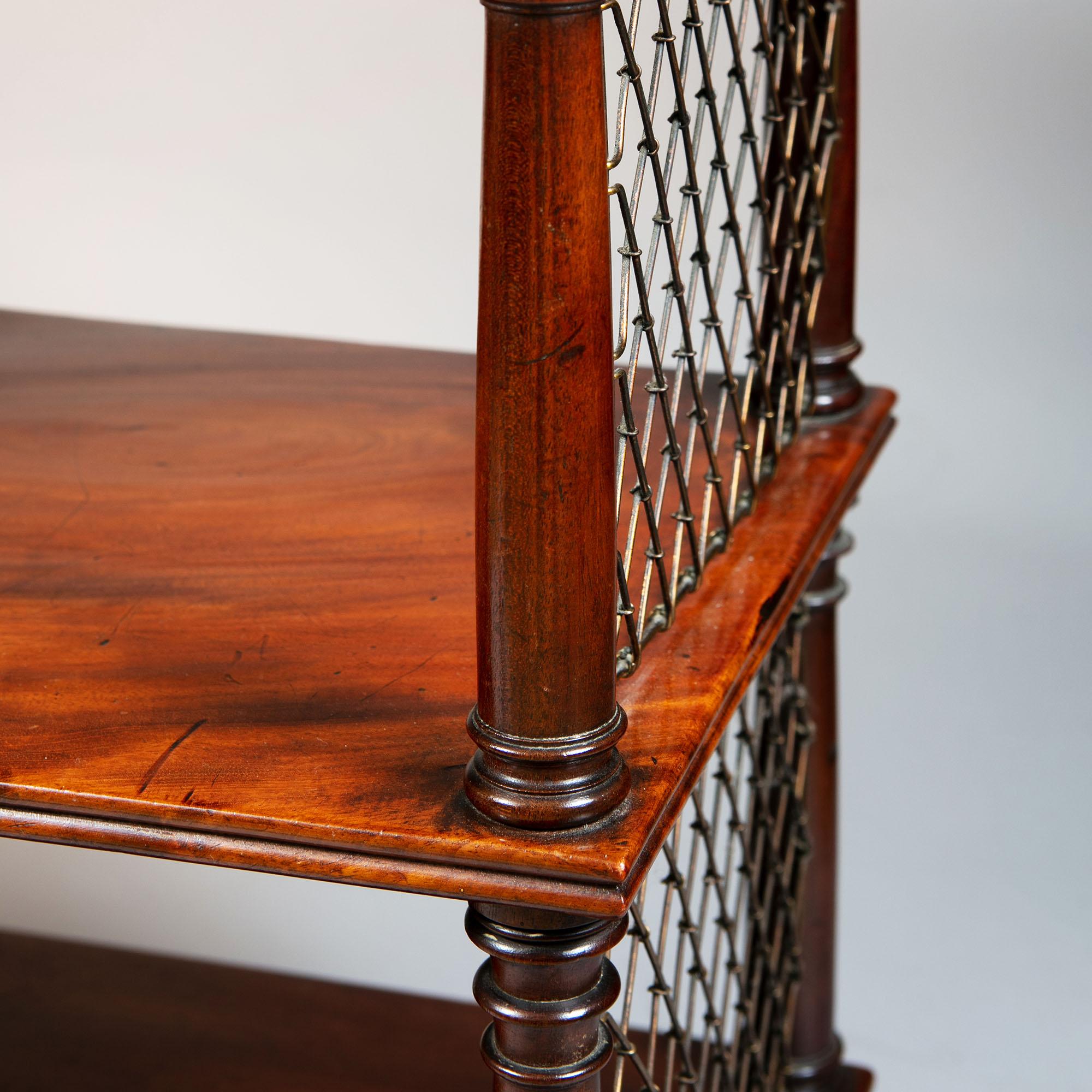 19th Century Regency Flame Mahogany Set of Shelves For Sale