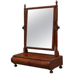 Regency Flamed Mahogany Toilet Mirror