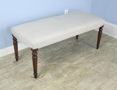 Regency Four Legged Mahogany Stool