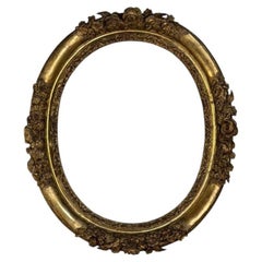 Regency frame in carved and gilded wood, 18th century