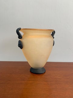 Regency Frosted Art Glass Vase