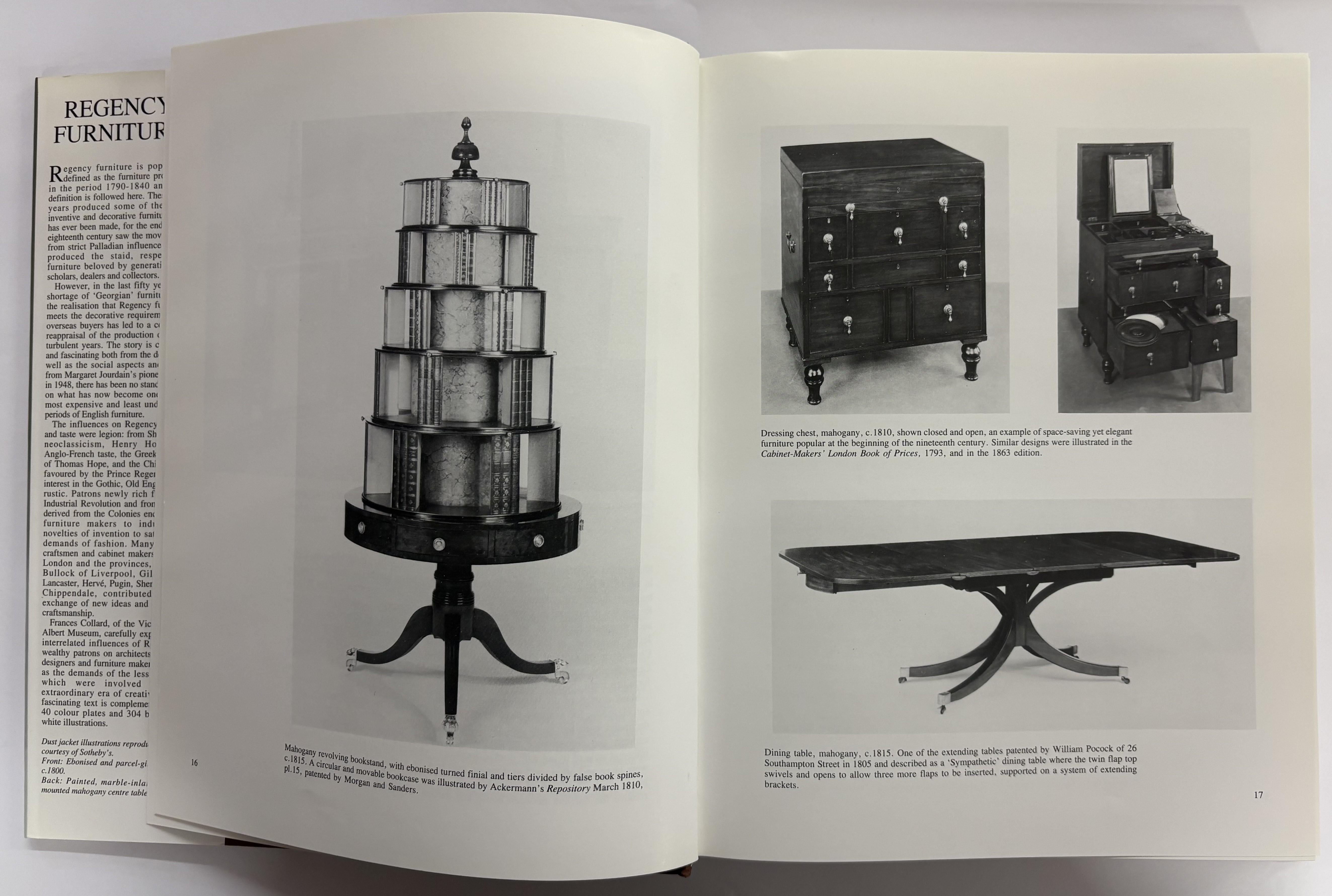 I mobili Regency sono comunemente definiti come i mobili prodotti nel periodo 1790-1840 e questa definizione viene seguita qui. Questi cinquant'anni produssero alcuni dei mobili più inventivi e decorativi che siano mai stati realizzati, poiché la