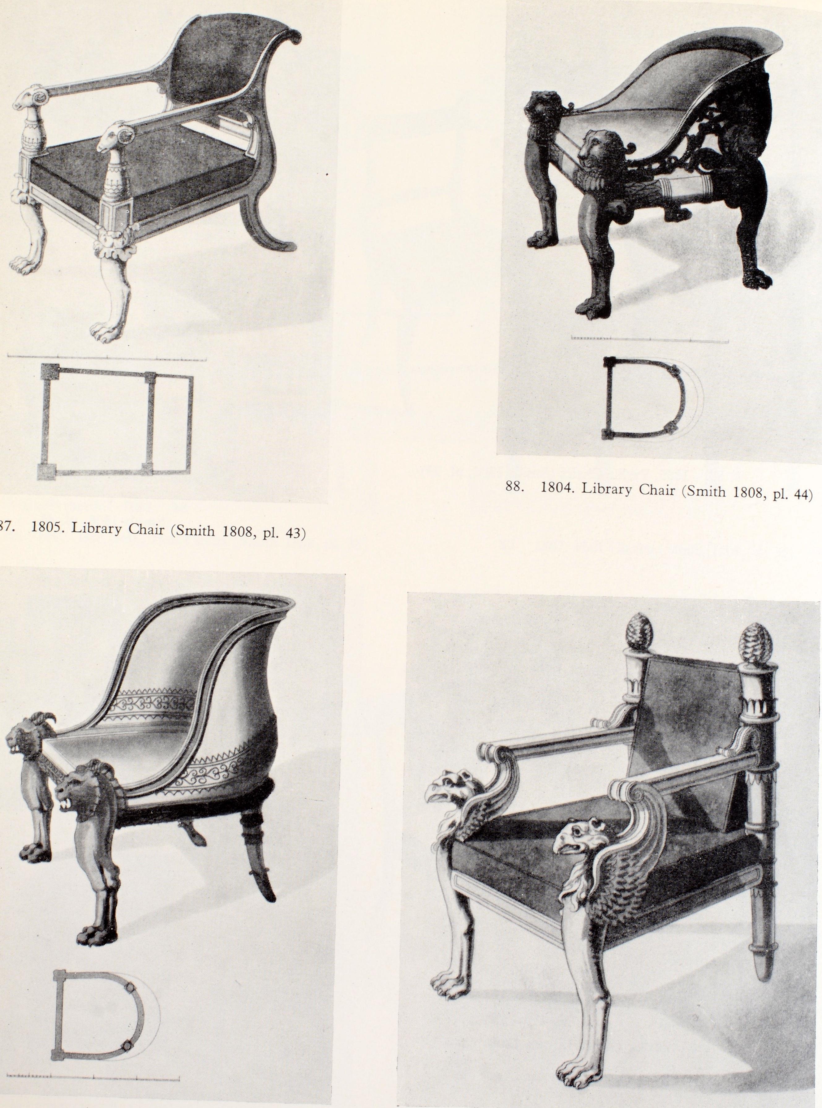 Regency Furniture Designs 1803-1826 by John Harris 1st Ed For Sale 4