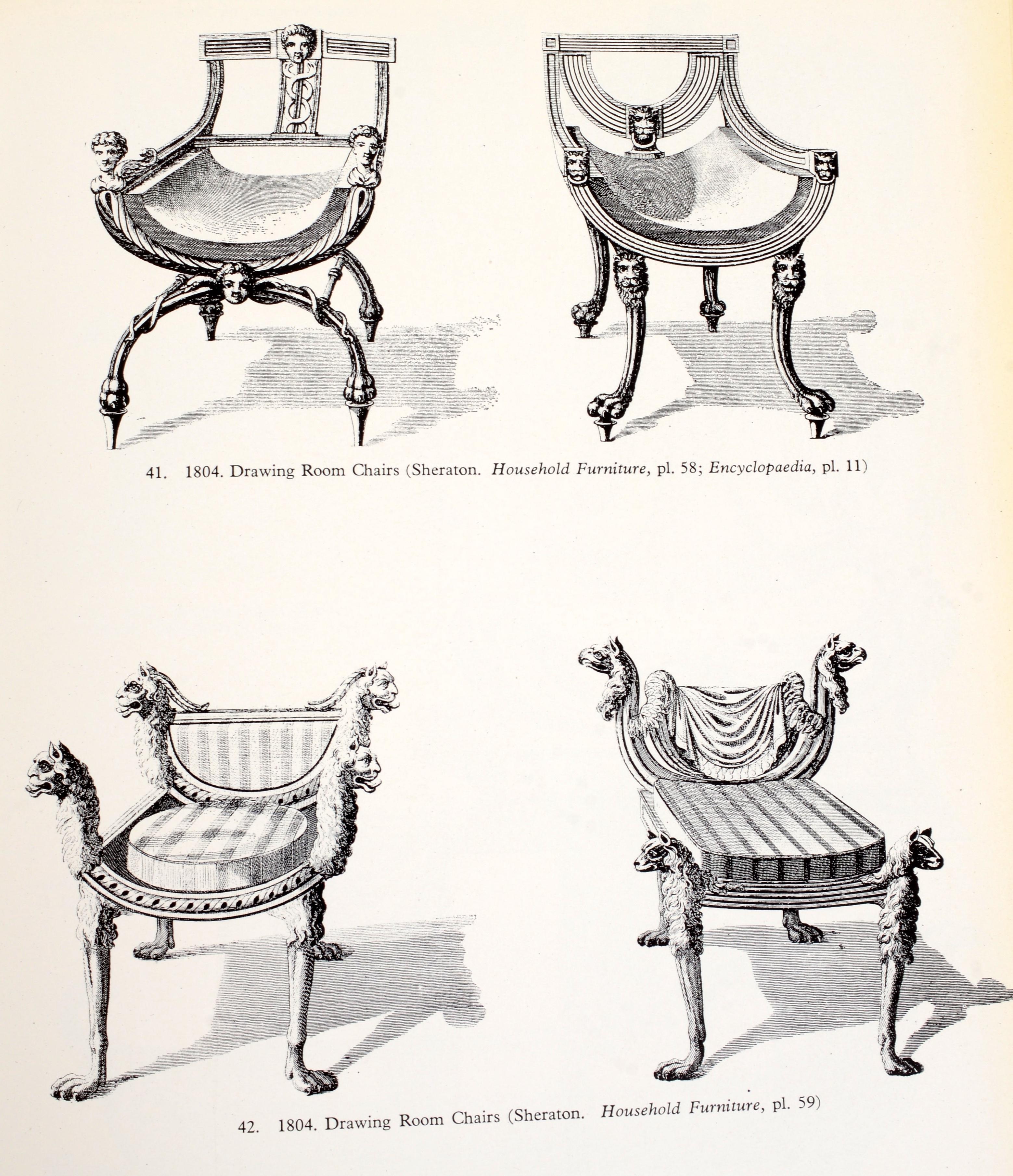 Regency Furniture Designs 1803-1826 by John Harris 1st Ed For Sale 7