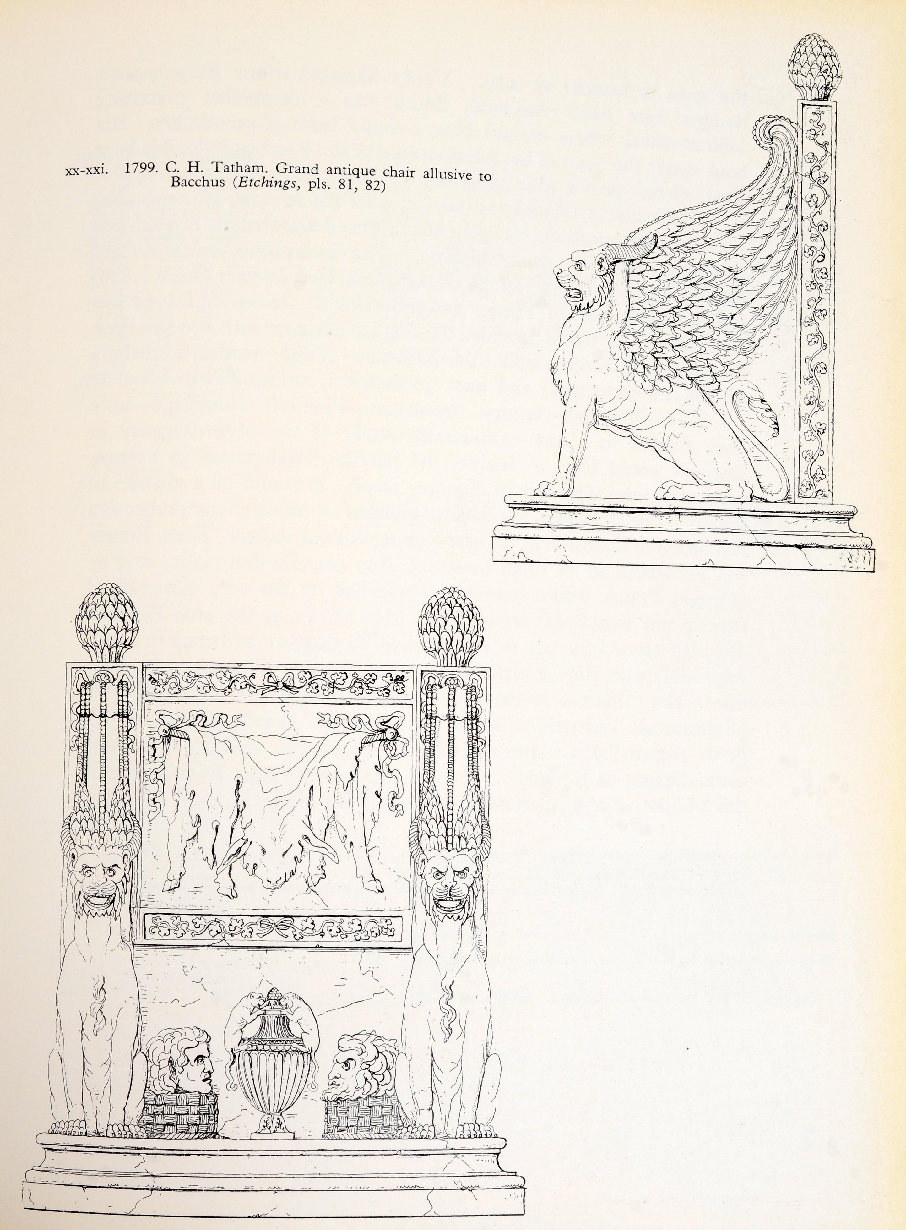 Regency Furniture Designs 1803-1826 by John Harris 1st Ed In Excellent Condition For Sale In valatie, NY