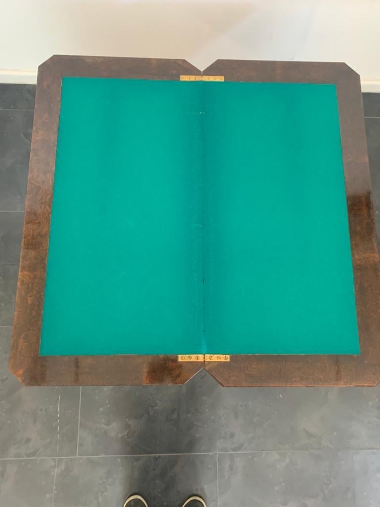 Regency- Gambling-Tisch aus Mahagoni mit Intarsien auf Briar, England, 1800er Jahre (Spätes 19. Jahrhundert) im Angebot
