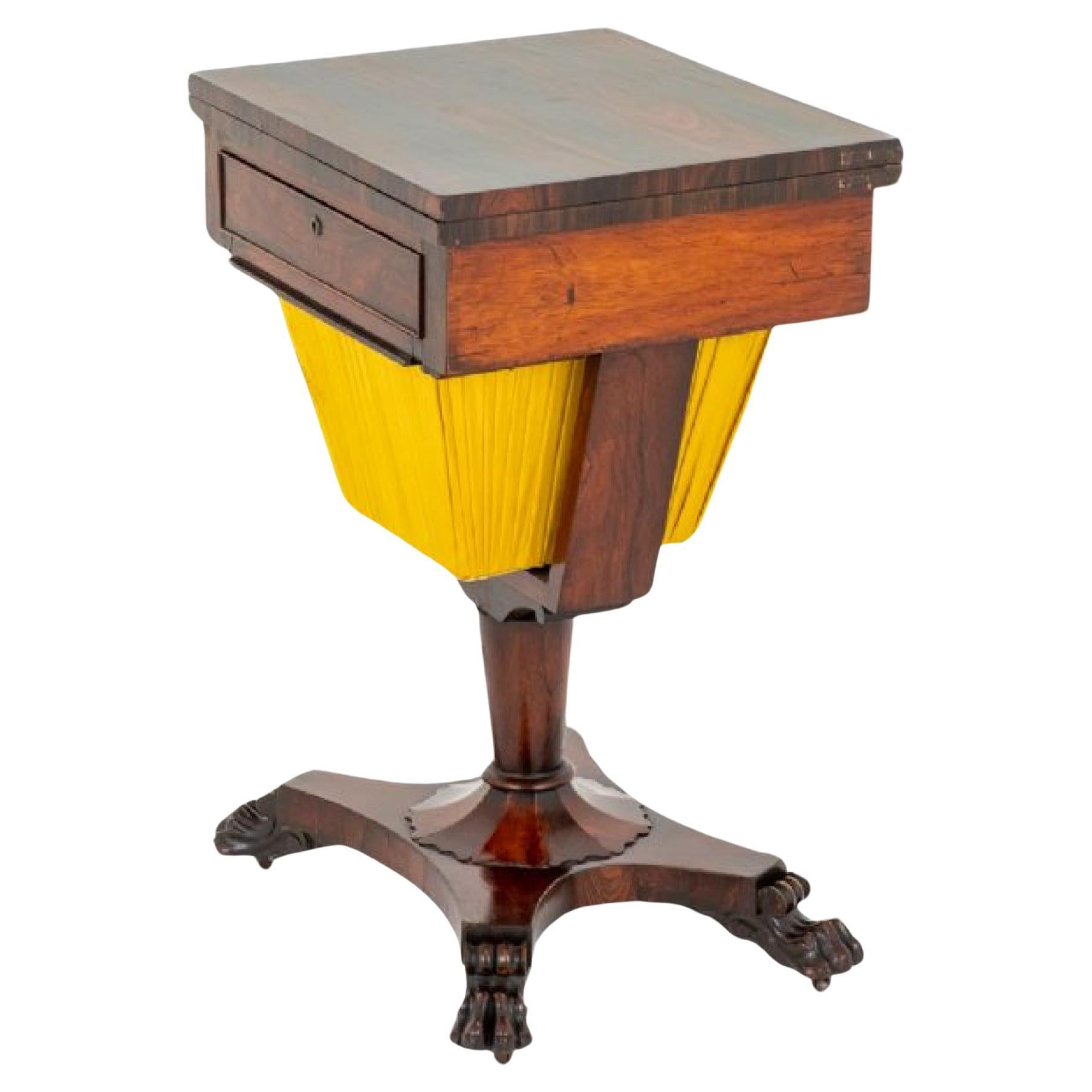Regency Games Sewing Table Chess For Sale