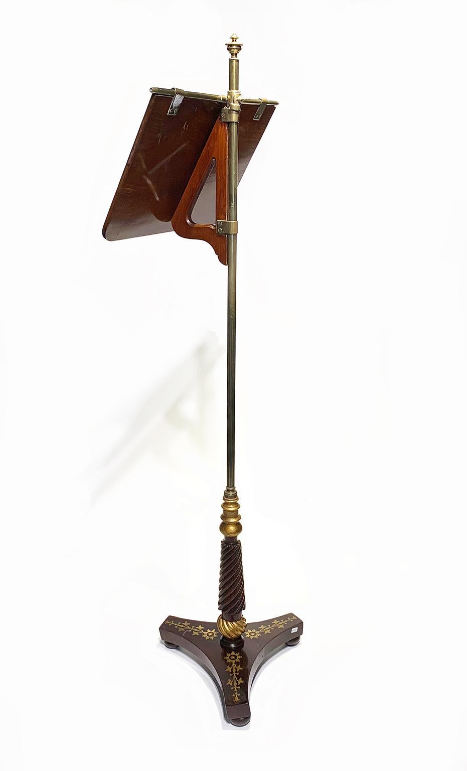 Early 19th Century Regency George IV English Music Stand or Lectern, circa 1830