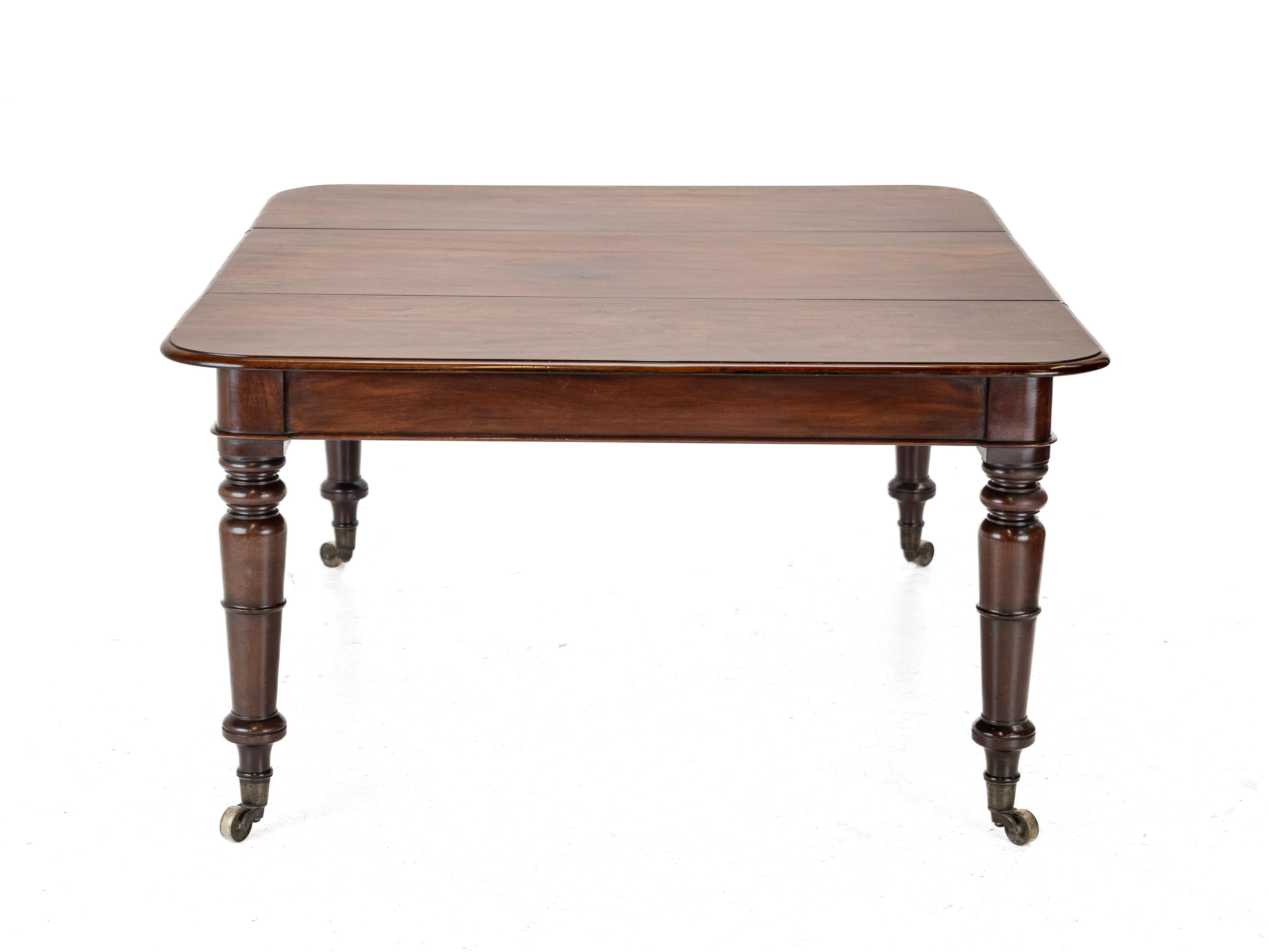 Regency George IV Mahogany Pull-out Extending Small Dining Table, c.1820 For Sale 13