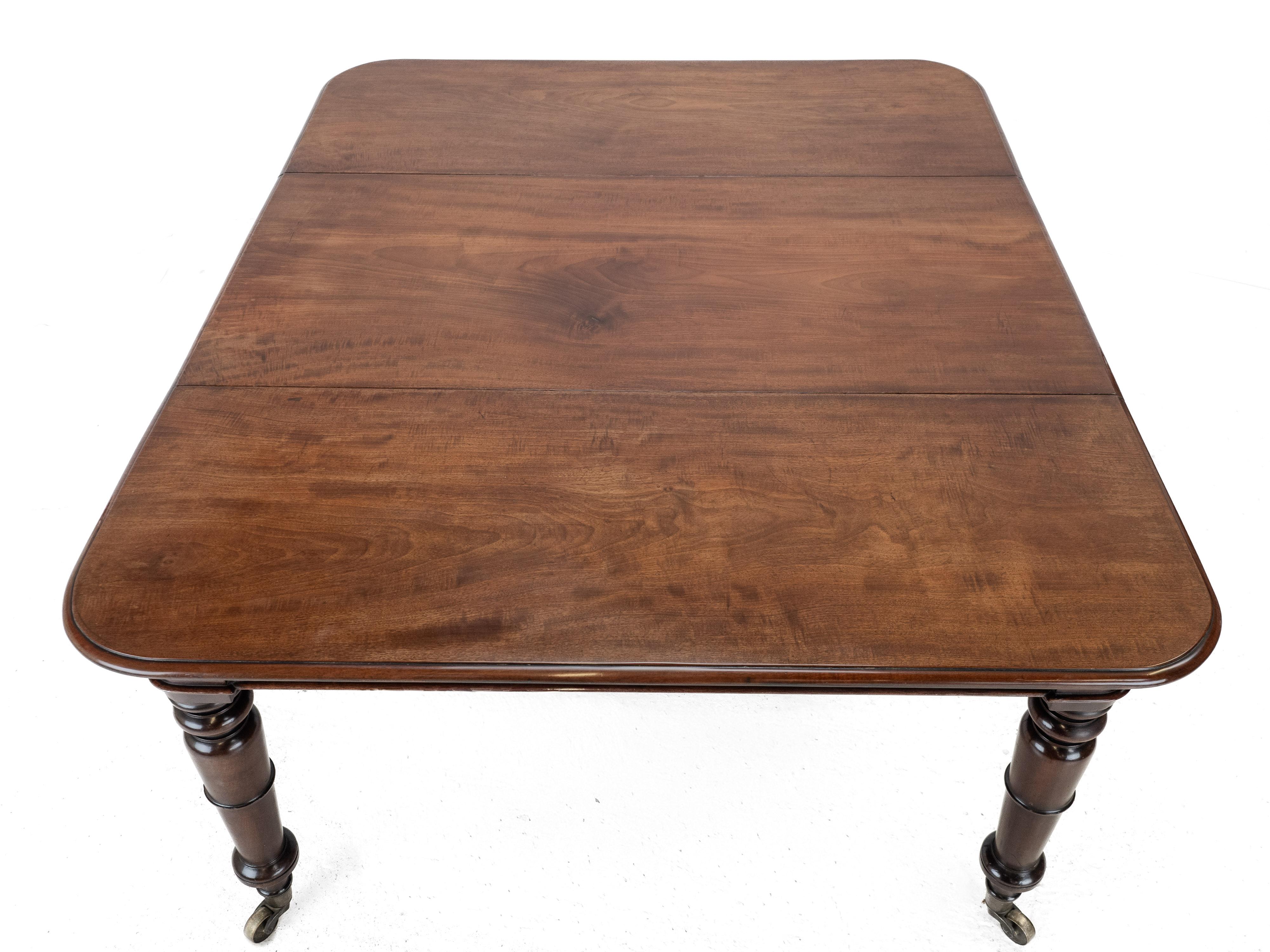 Regency George IV Mahogany Pull-out Extending Small Dining Table, c.1820 For Sale 4
