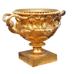Regency Gilded Bronze "Warwick" Vase