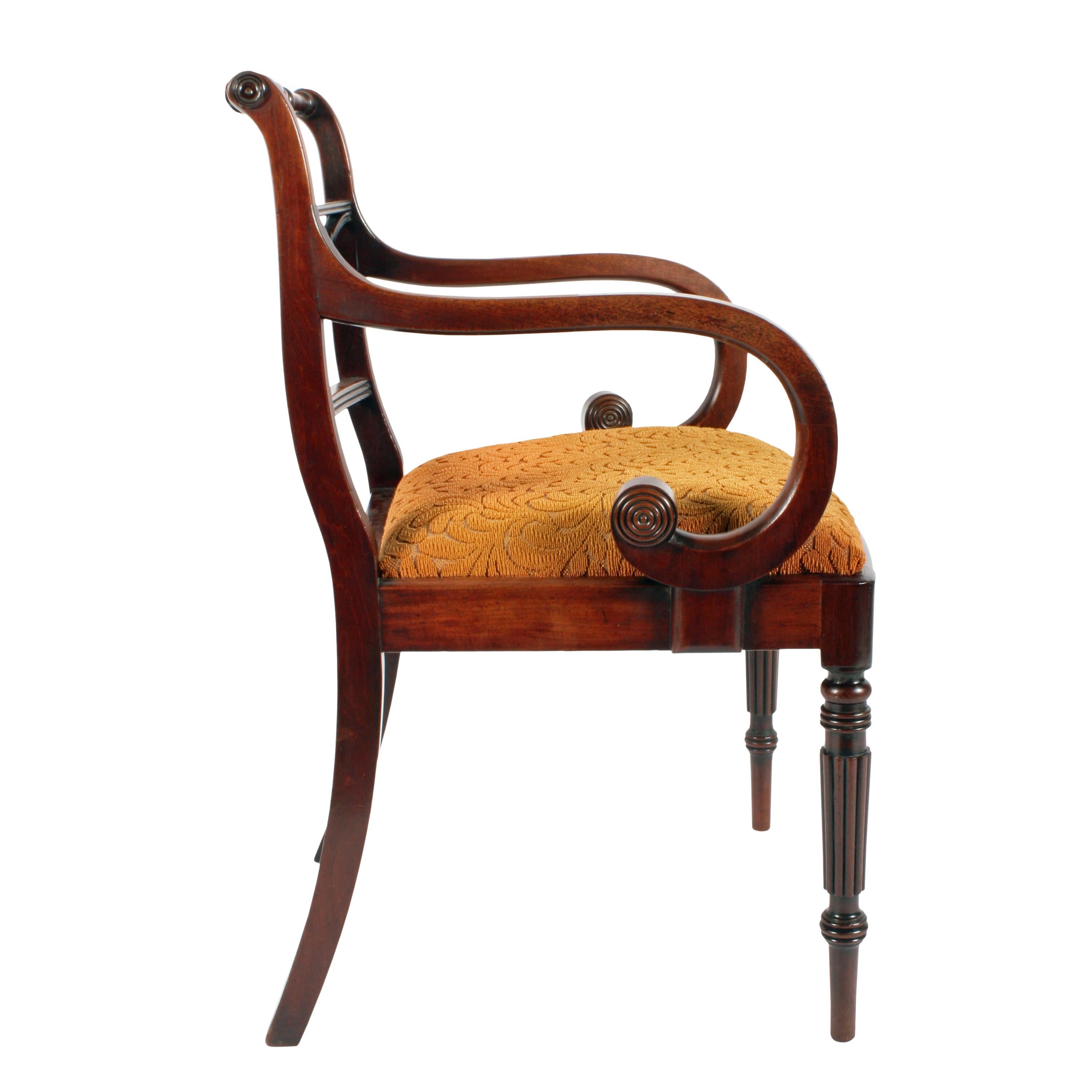Early 19th Century Regency 'Gillows' Design Elbow Chair