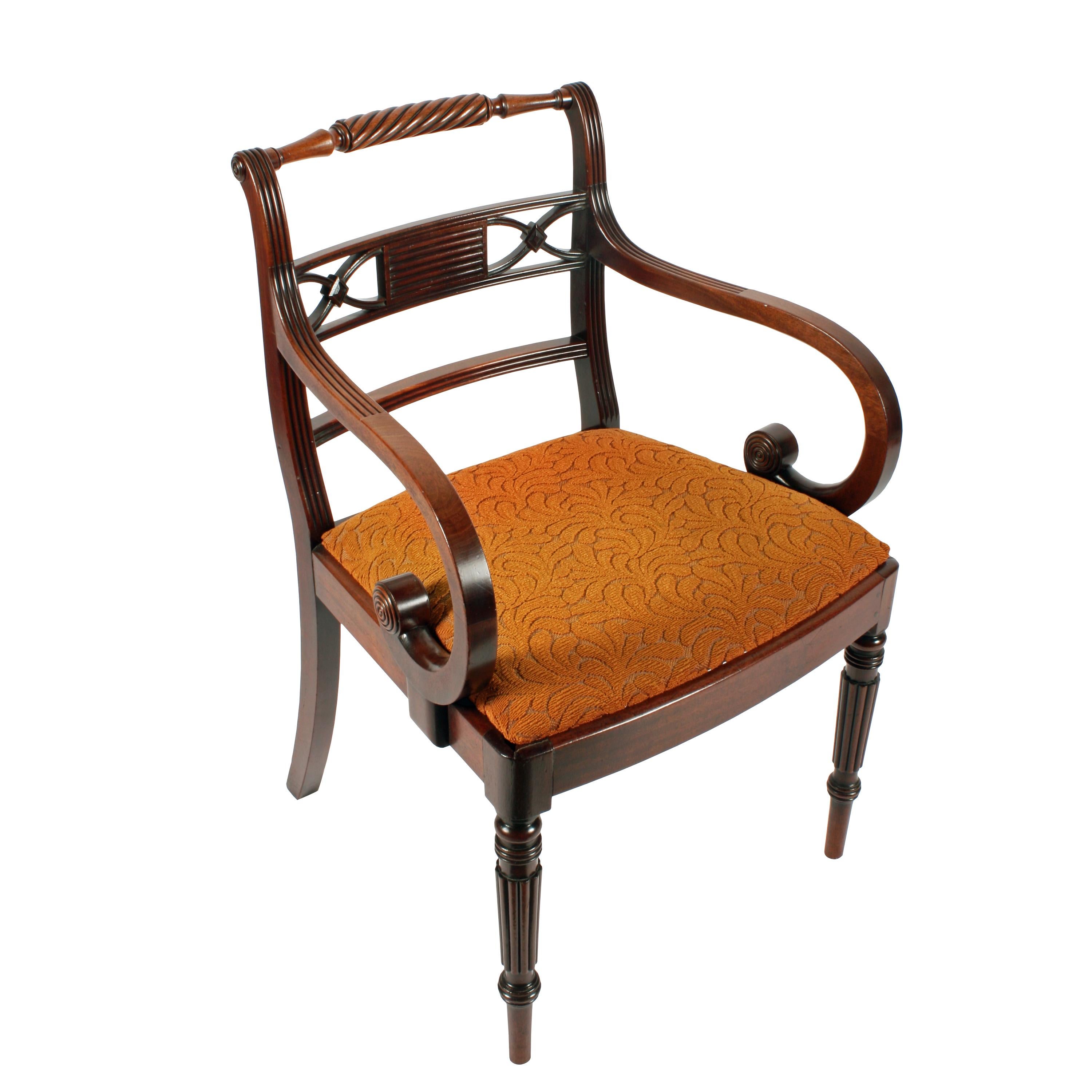 Regency 'Gillows' Design Elbow Chair