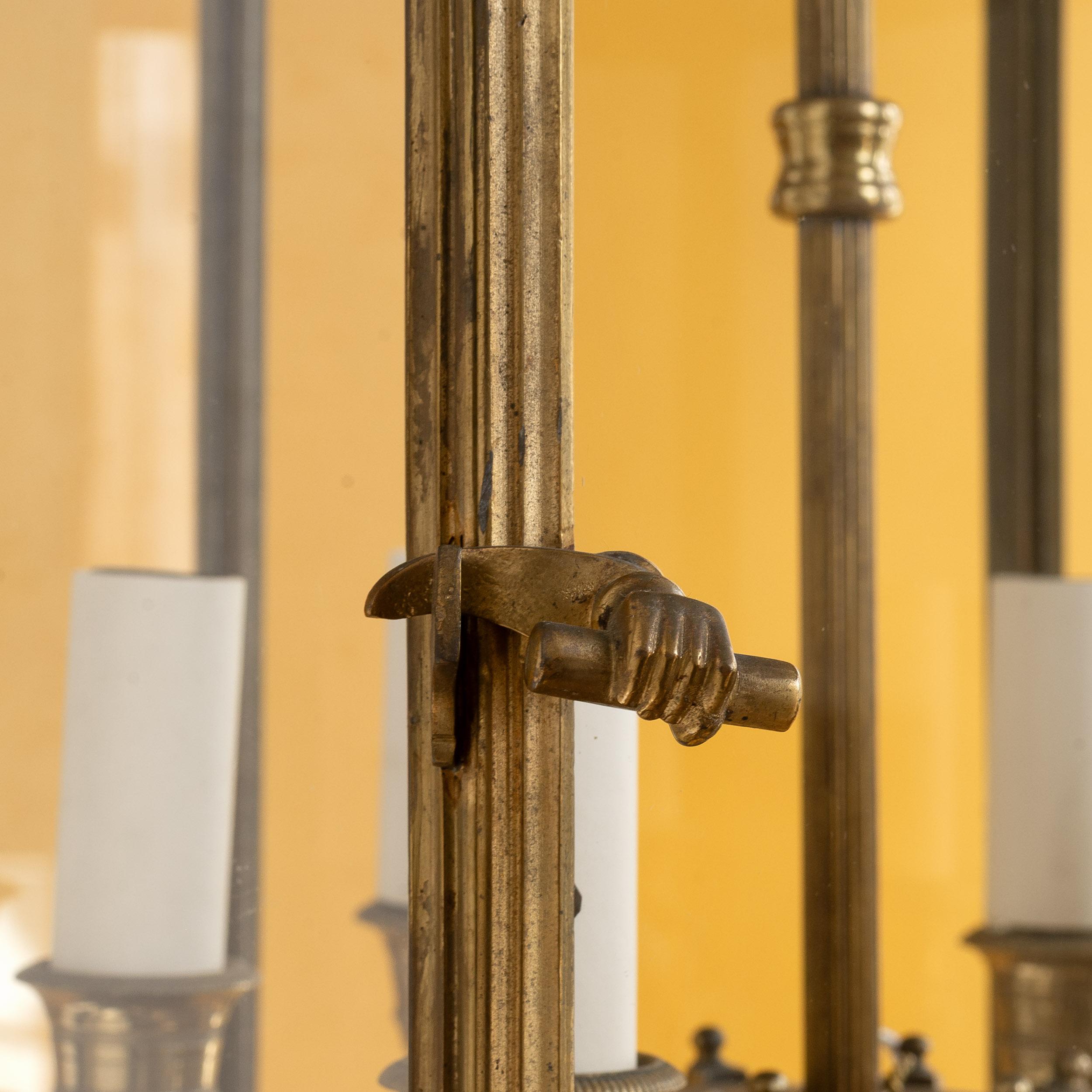 Regency-Hallenlaterne aus vergoldetem Messing im Angebot 6