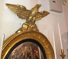 Regency Gilt Convex Mirror