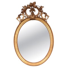 Regency Gilt Oval Mirror Classical Giltwood 1860