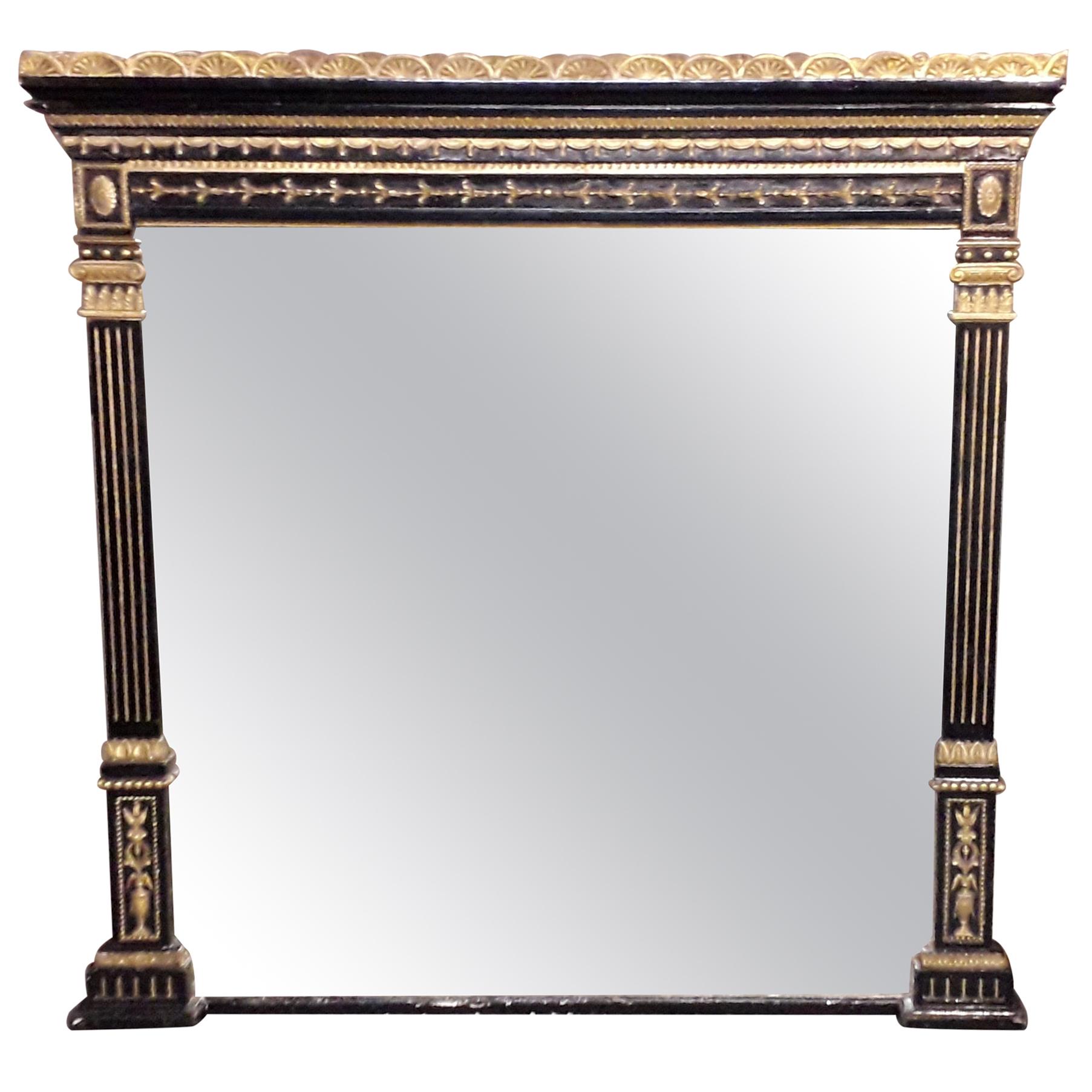 Regency Gilt Overmantel Fireplace Mirror