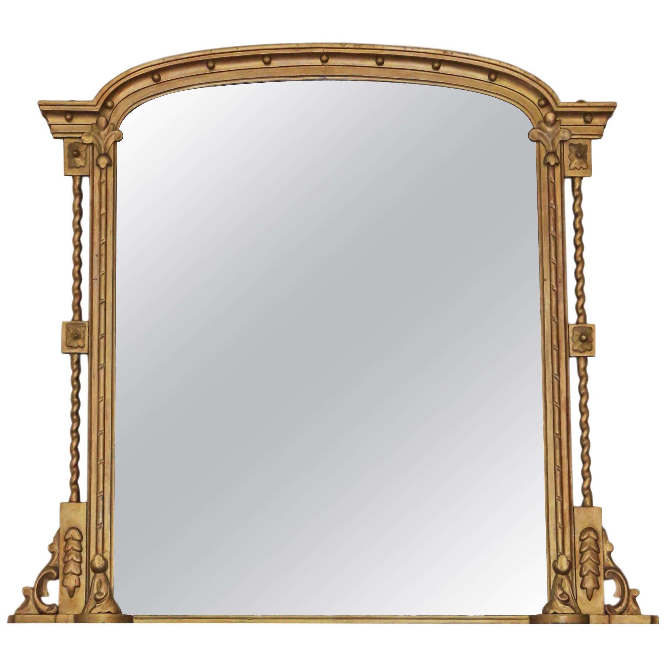 Regency Gilt Overmantle Wall Mirror