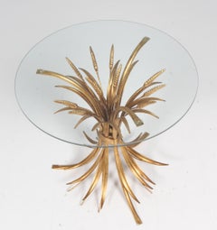Regency Gilt Palm Tree and Wheat Coffee Table by Hans Kögl, 1970s