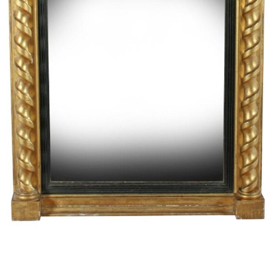 Regency Gilt Wood Pier Glass, 19th Century In Good Condition For Sale In London, GB