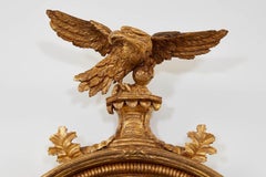 Regency Giltwood Convex Eagle Mirror