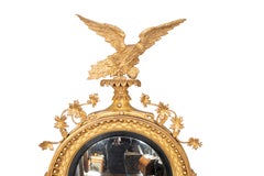 Miroir girandole convexe en bois doré Regency