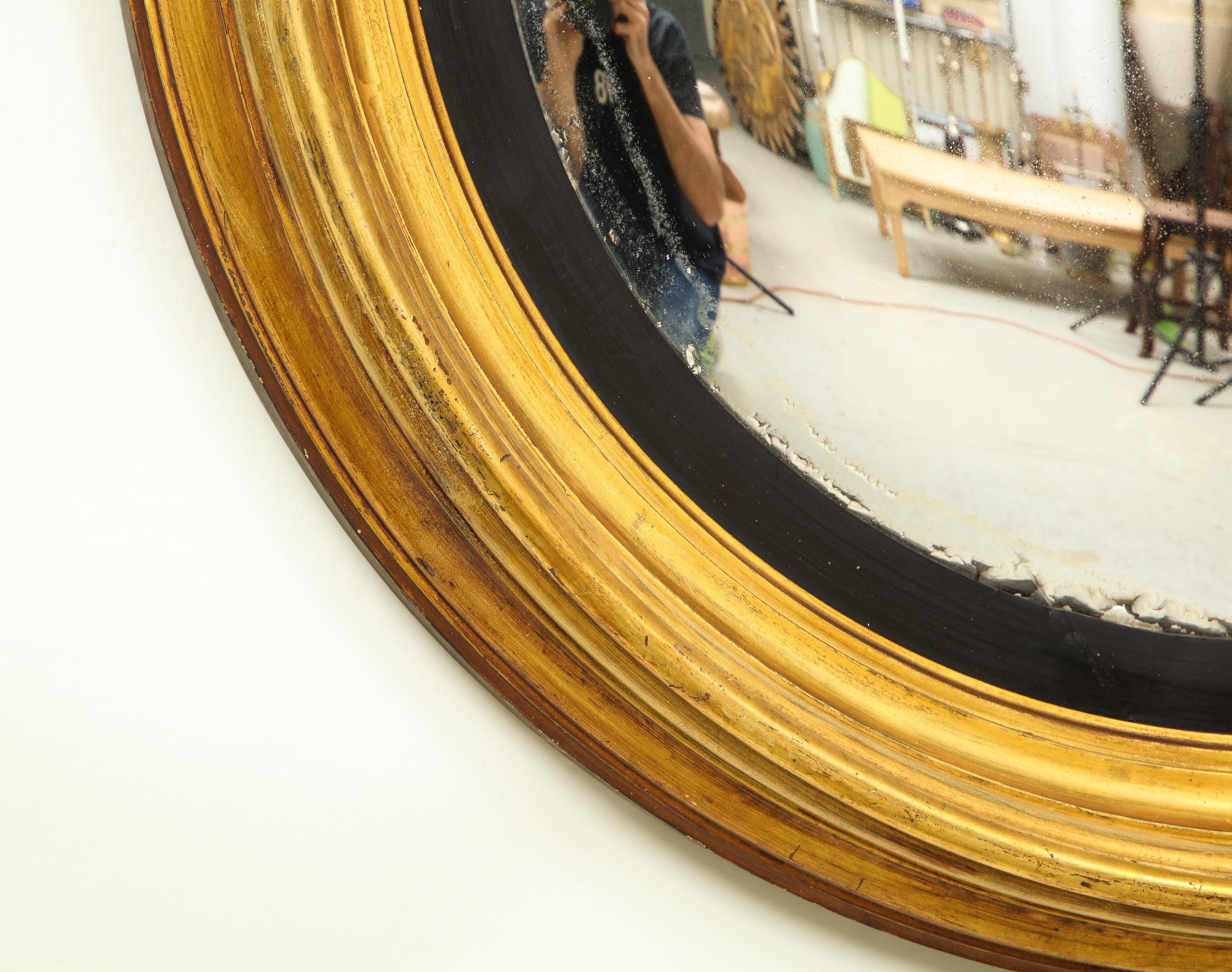 Regency Giltwood Convex Mirror For Sale 10