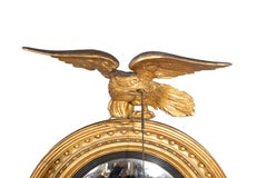 Regency Giltwood Convex Mirror