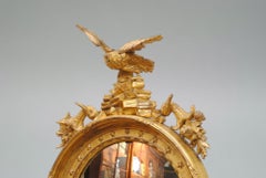 Regency Giltwood Convex Mirror