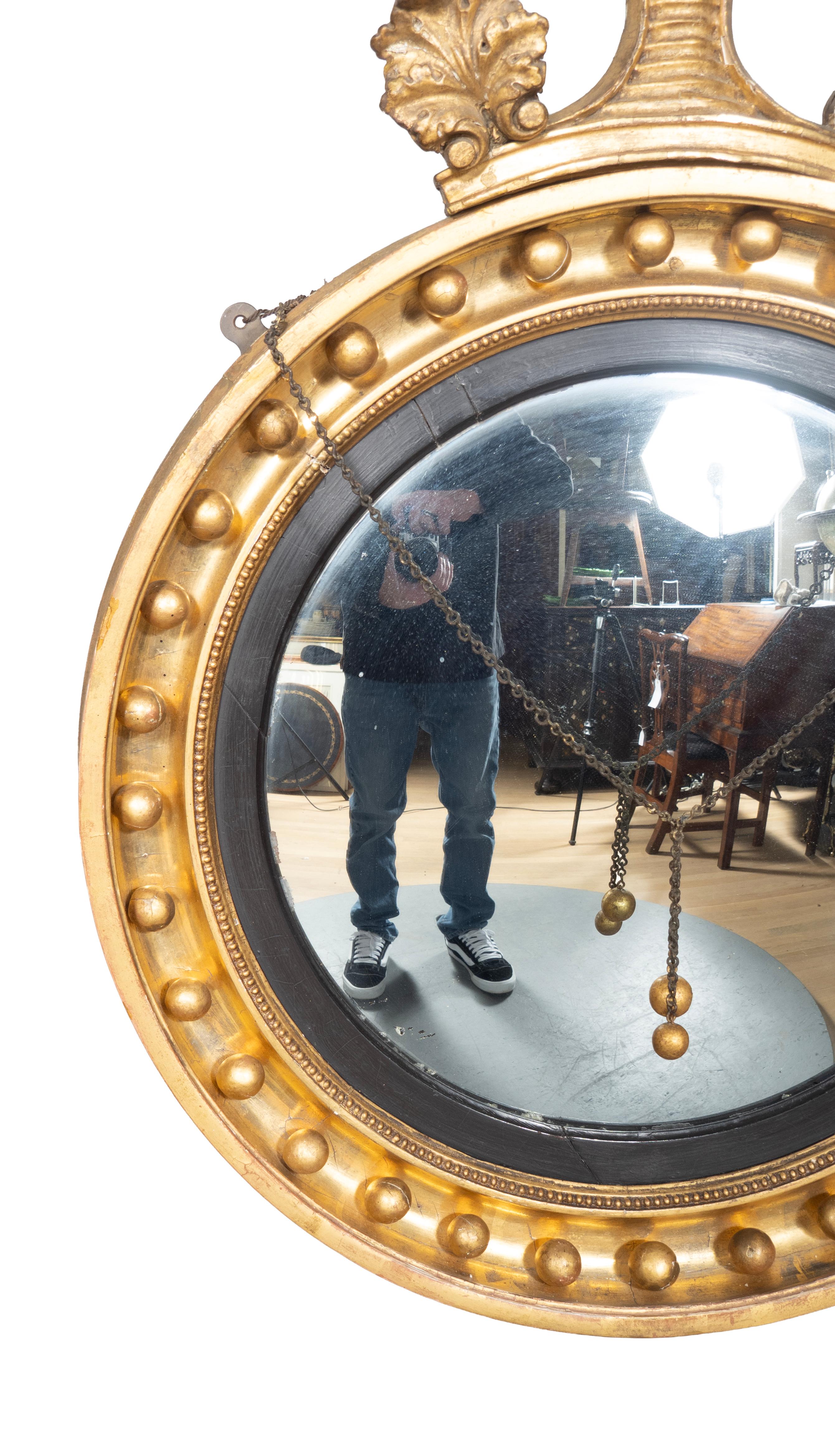 Espejo Convexo Regency Giltwood Regencia en venta