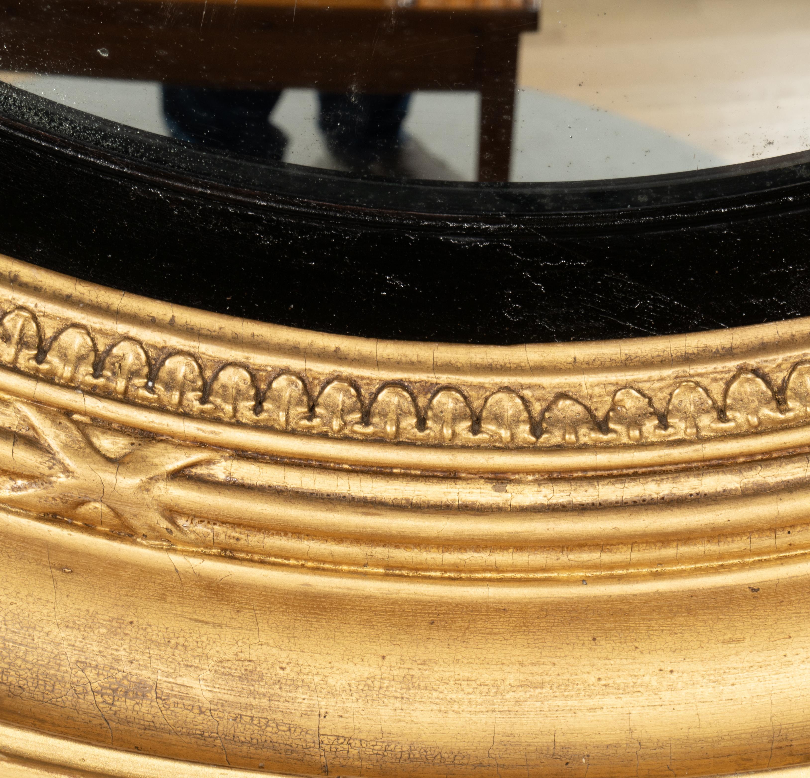 Regency Giltwood Convex Mirror 1