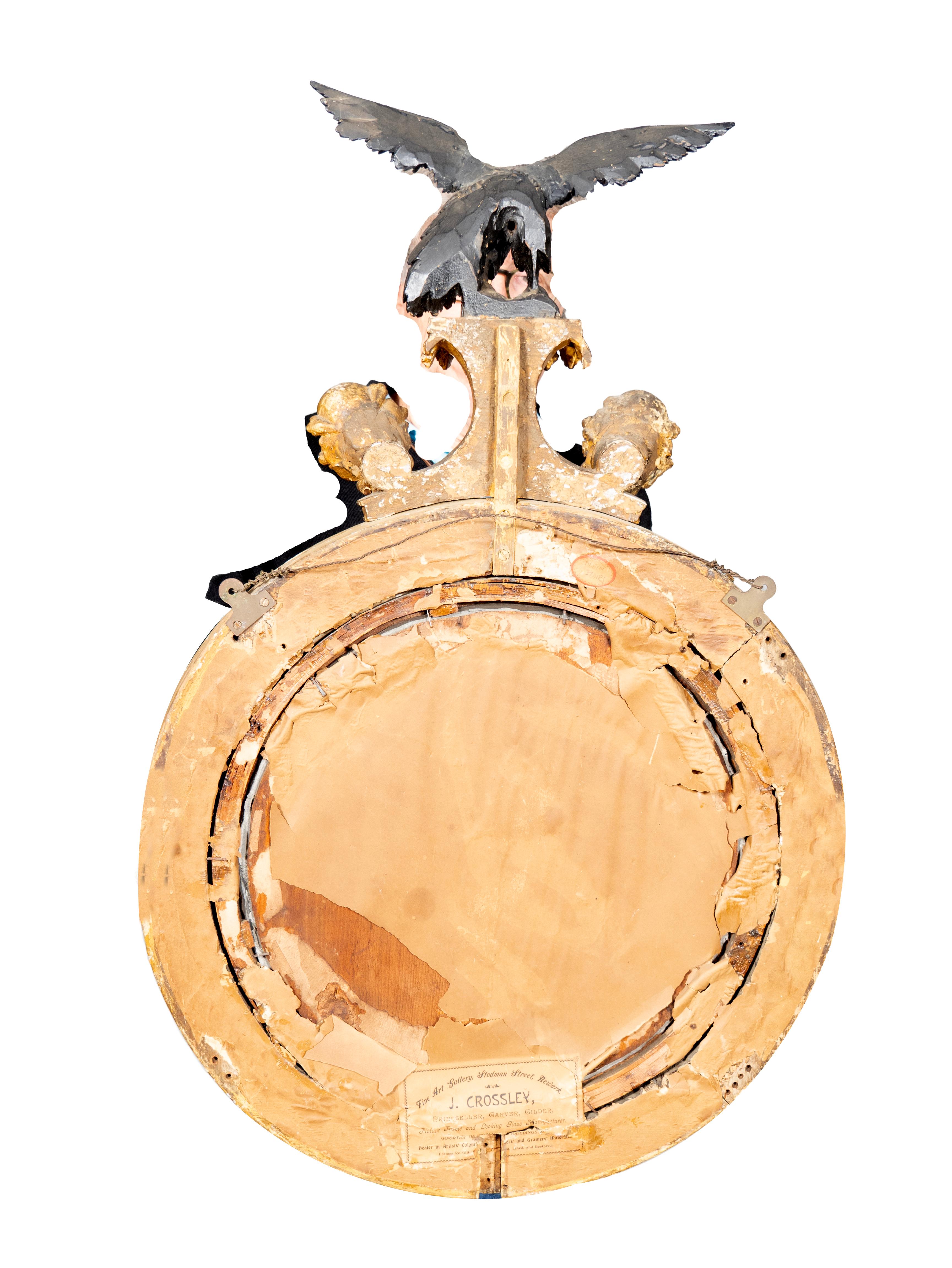 Espejo Convexo Regency Giltwood en venta 1