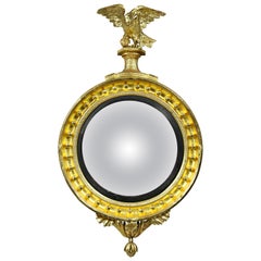 Regency Giltwood Convex Mirror