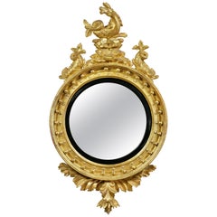 Regency Giltwood Convex Mirror