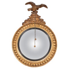 Regency Giltwood Convex Mirror