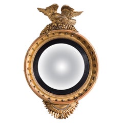 Regency Giltwood Convex Mirror
