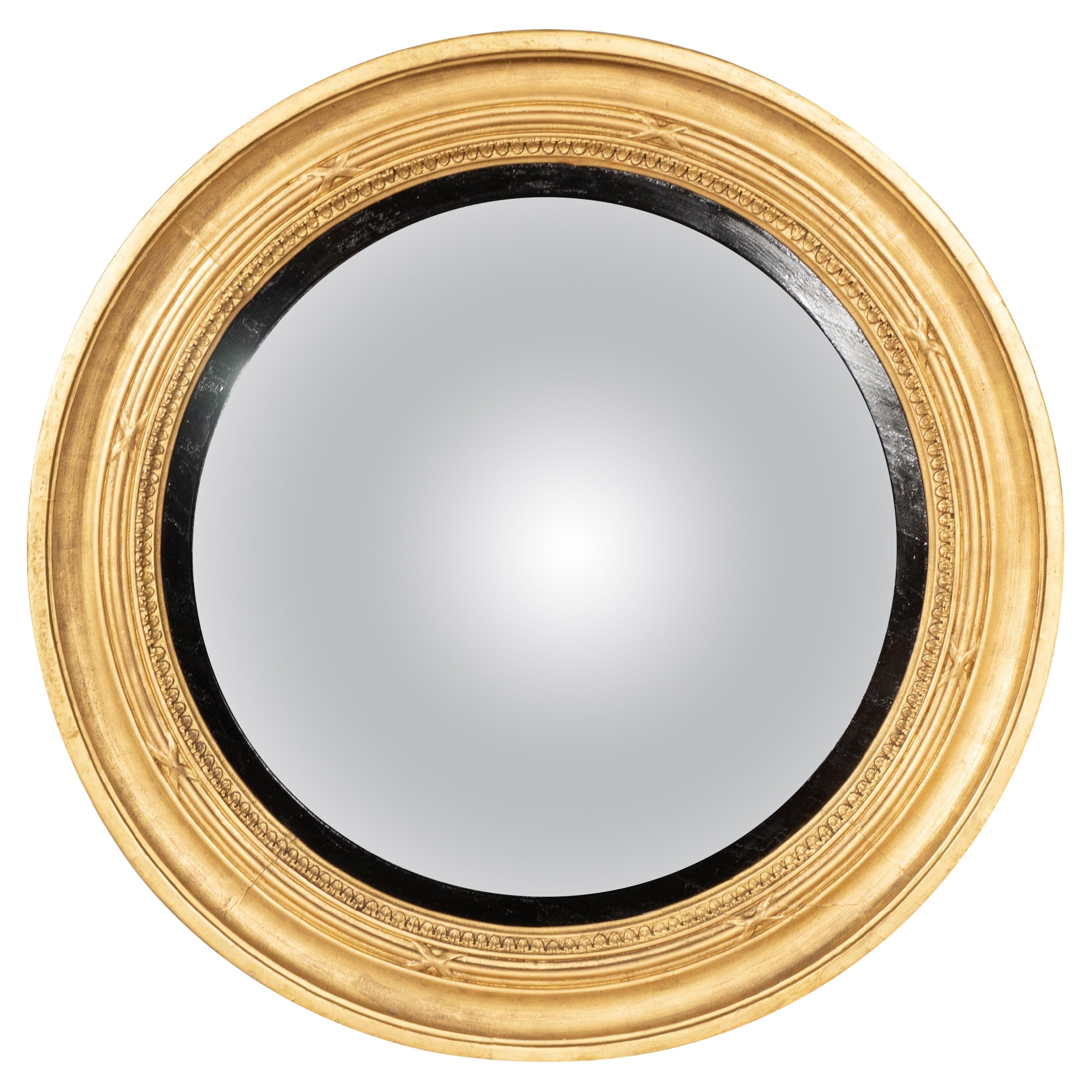 Regency Giltwood Convex Mirror