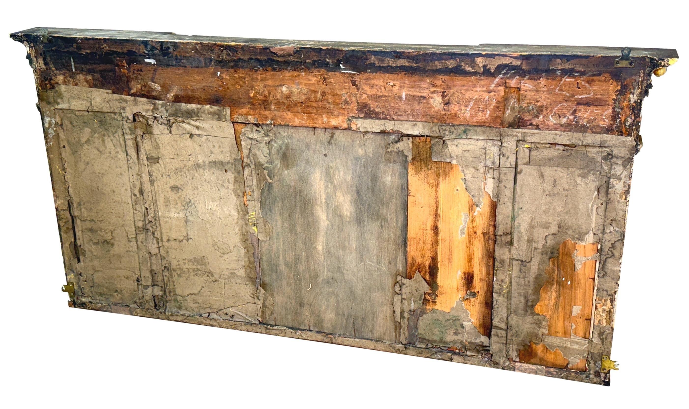 Specchio Regency in legno dorato e gesso in vendita 5