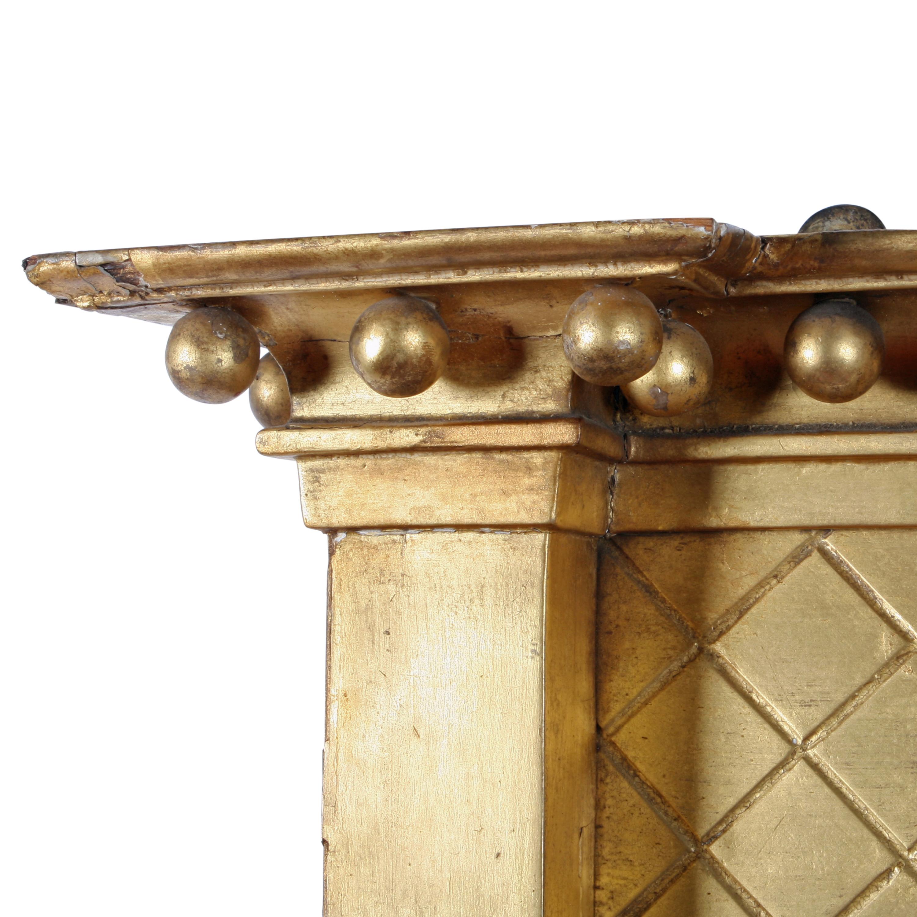 Early 19th Century Regency Giltwood Overmantel Mirror For Sale