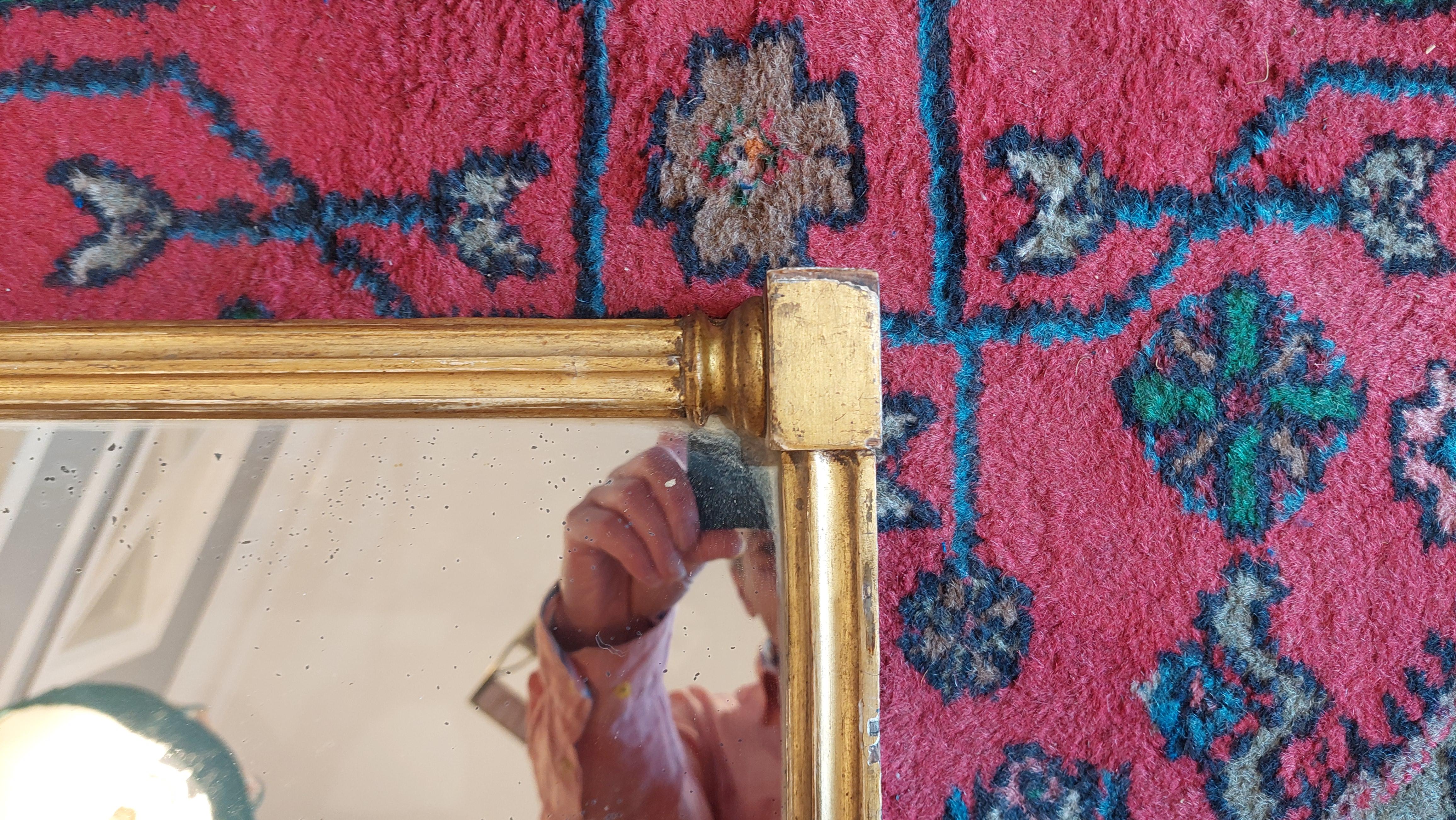 Inglese Specchio da parete Regency Giltwood Pier in vendita