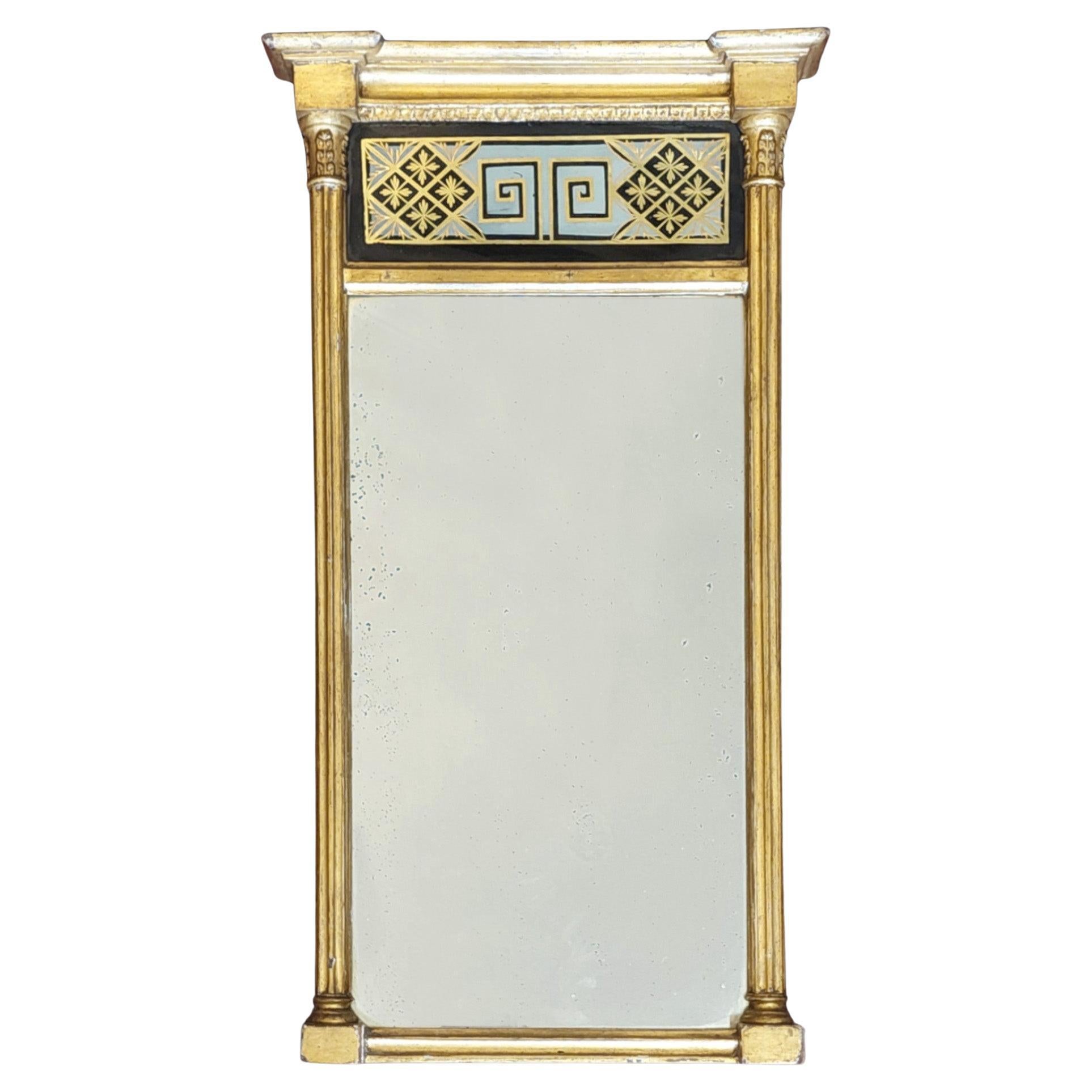 Specchio da parete Regency Giltwood Pier in vendita