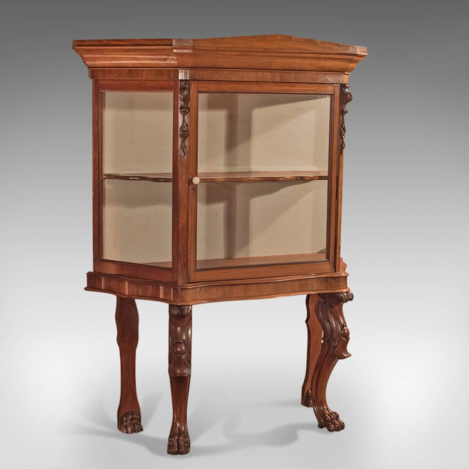 British Regency Glazed Display Cabinet, Early 19th Century, circa 1820 For Sale