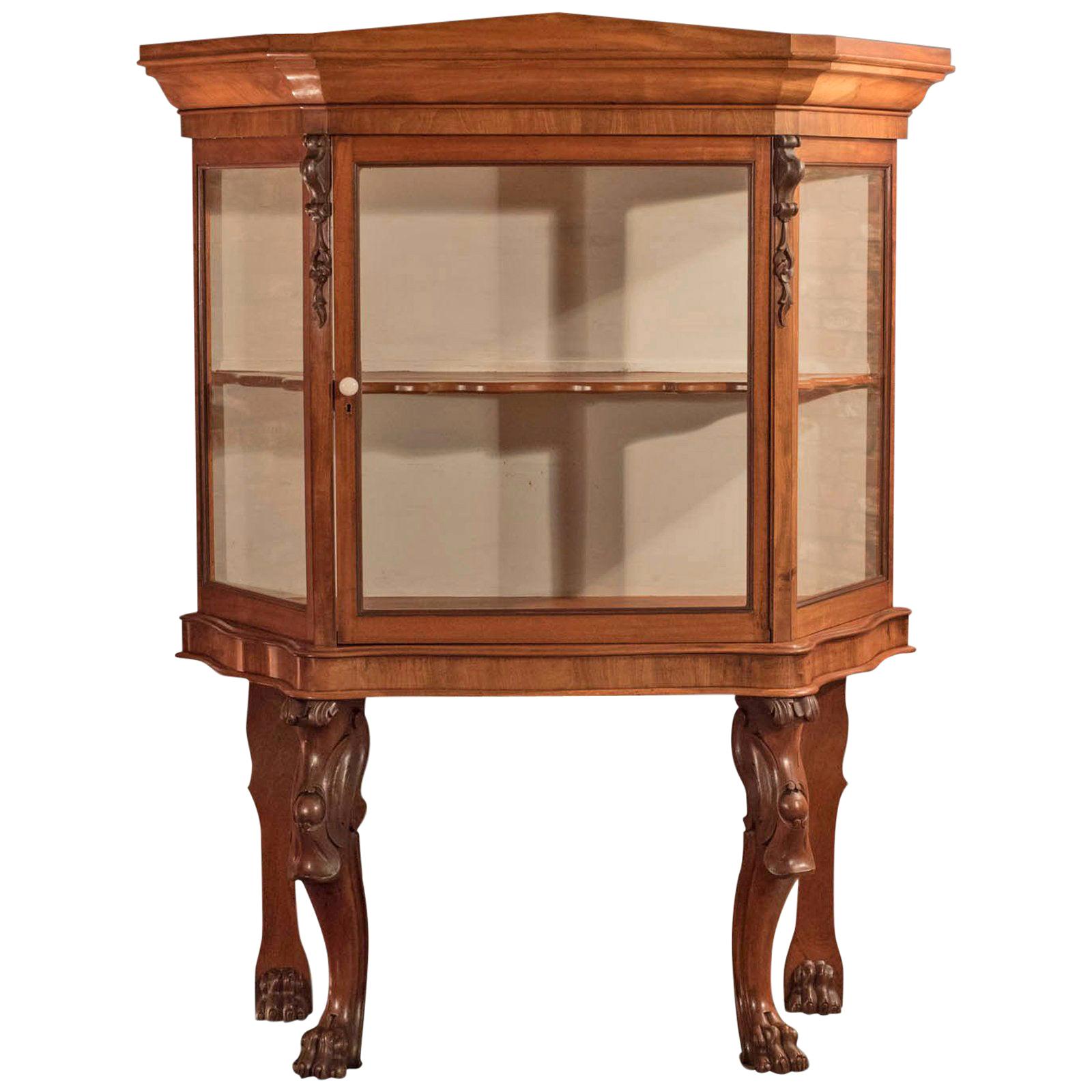 Regency Glazed Display Cabinet, Early 19th Century, circa 1820 For Sale