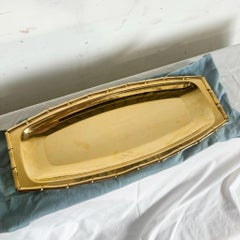 Regency Gold Faux Bamboo Platter